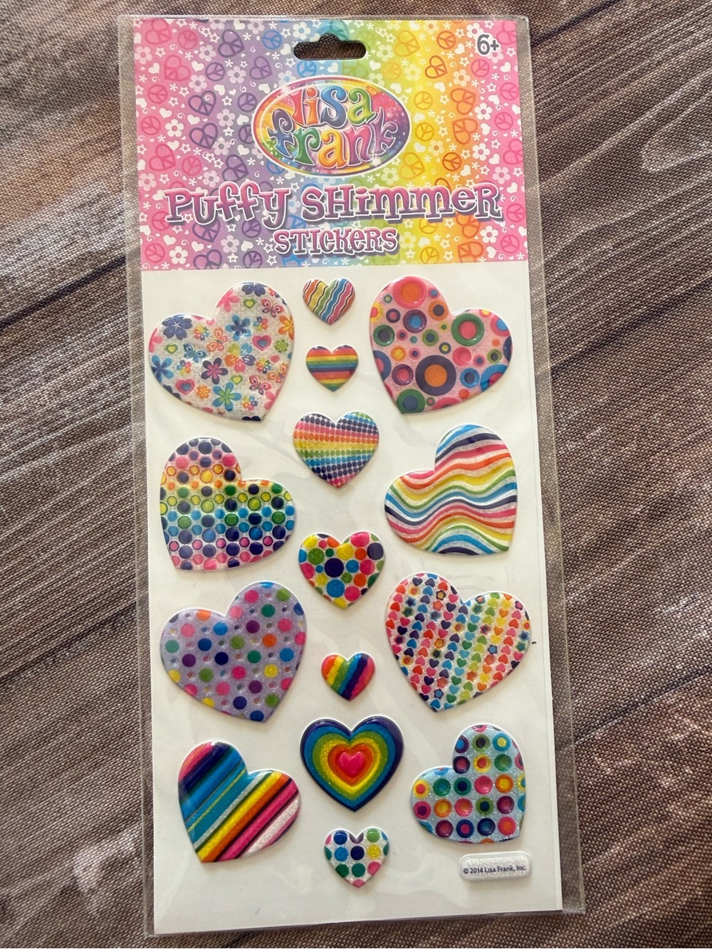 Lisa Frank sticker sheet